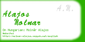 alajos molnar business card