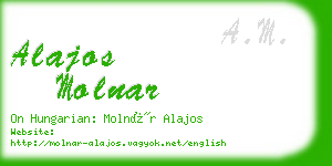 alajos molnar business card